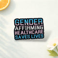 GENOER AFFIRMING HEALTHCARE saves lives' Medical Health Care Lapel Pin Multicolor Badge Gift Durable Alloy Lapel Badge