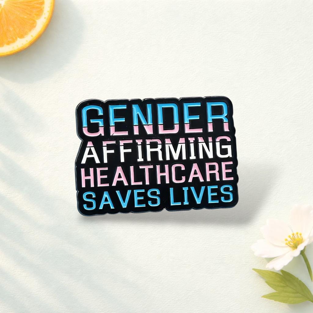 GENOER AFFIRMING HEALTHCARE saves lives' Medical Health Care Lapel Pin Multicolor Badge Gift Durable Alloy Lapel Badge