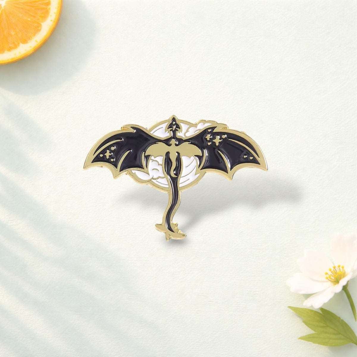Fourth Wing Enamel Pin Set Creative Reading Badge Dragon Book Lover Gift Fantasy Reader Lapel Pin Elegant Accessory Decoration