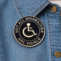 Not All Disabilities Are Visible Enamel Pins Disability Awareness Backpack Badges Fashion Clothing Accessories