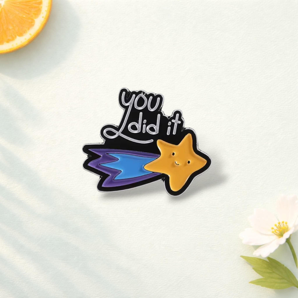 You Did It Meme Star Enamel Pin Irregular Meteor Brooch Funny Space Lapel Badge Jewelry Gift for Friends Backpack Pin
