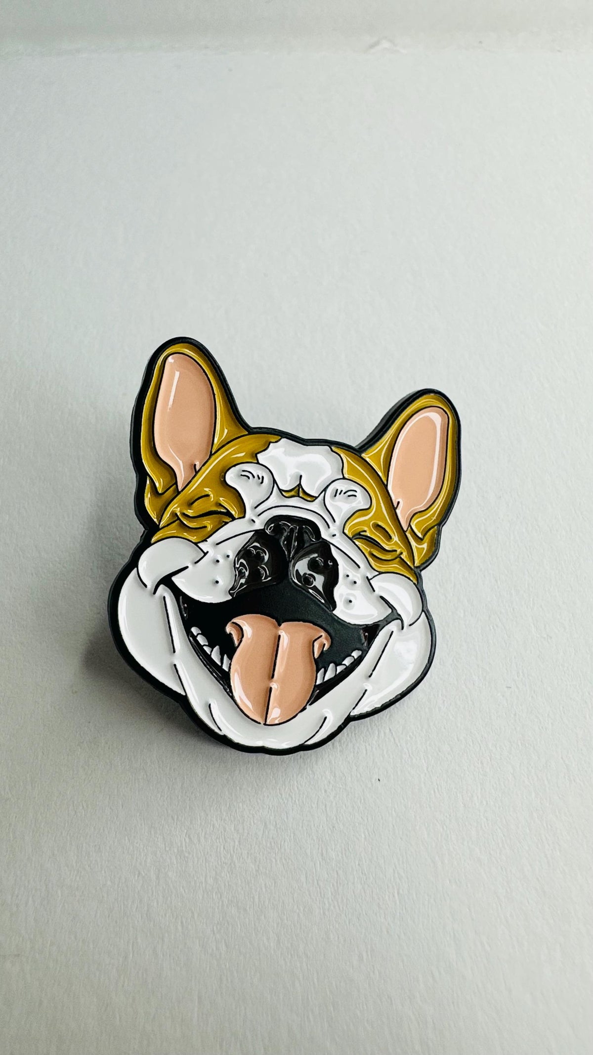 French Bulldog Enamel Pin Cute Guard Dog Cartoon Animal Brooch Lapel Badge Jewelry Gifts