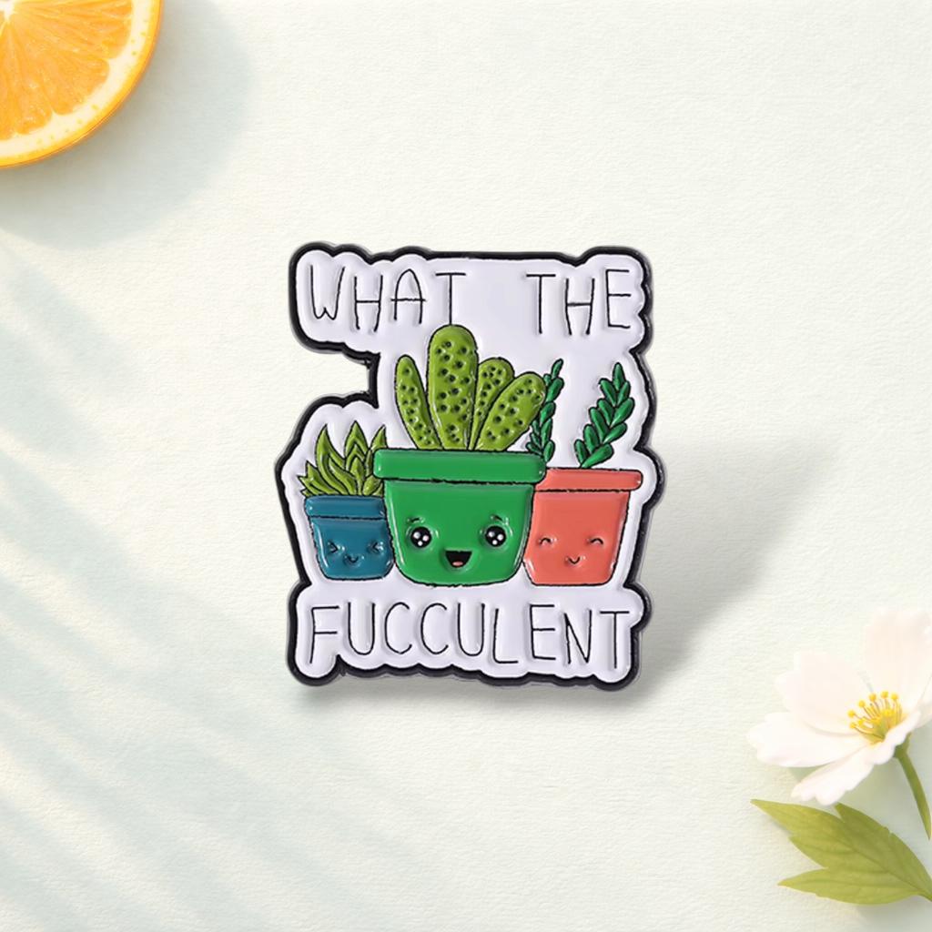 Funny Cactus Enamel Pin Desert Plant Brooch Succulent Style Lapel Badge Jewelry