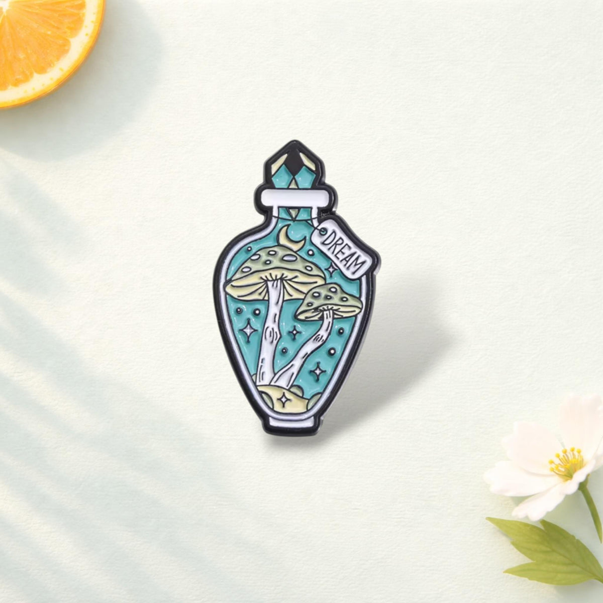 Drink Up Magic Potion Enamel Pins Wonder Dream Mushroom Bottle Made Of Lapel Pin Badge Metal Brooches Clothes Backpack Jewelry