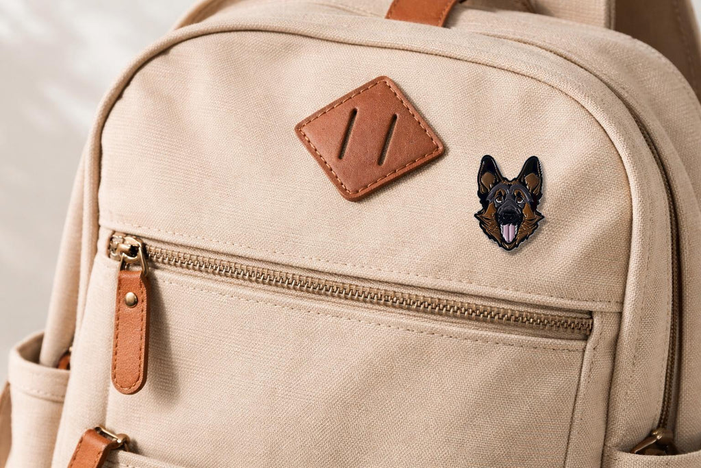 German Shepherd Enamel Pin Cute Cartoon Guard Dog Brooch Animal Lover Gift Lapel Badge Jewelry Accessories