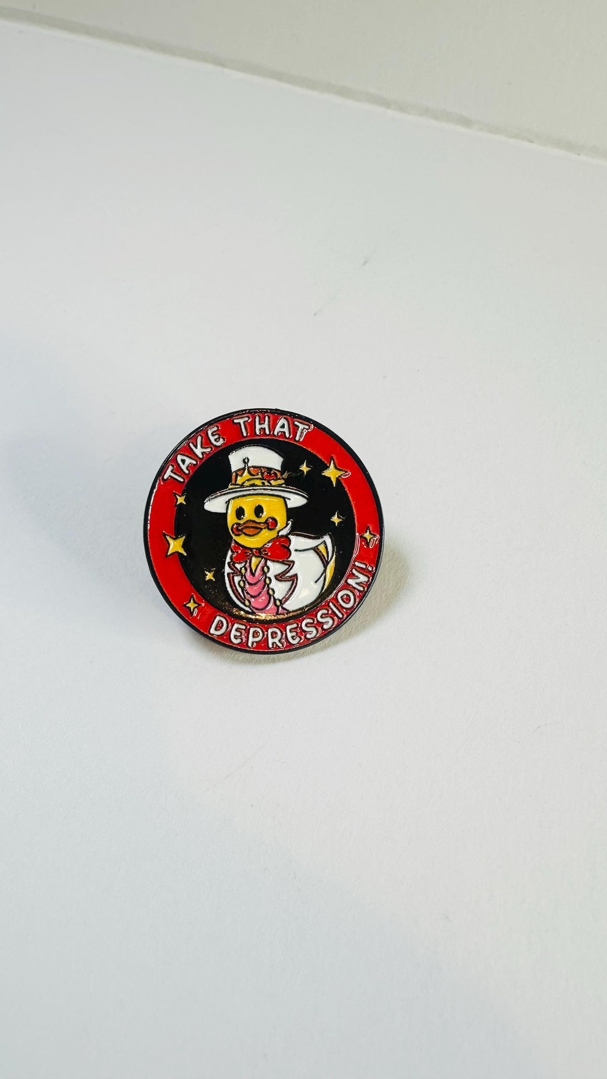 Funny Mental Health Enamel Pin – Cute Sheep Duck Skull Cartoon Brooch – Dark Humor Tombstone Lapel Badge – Quirky Aesthetic Jewelry Gift