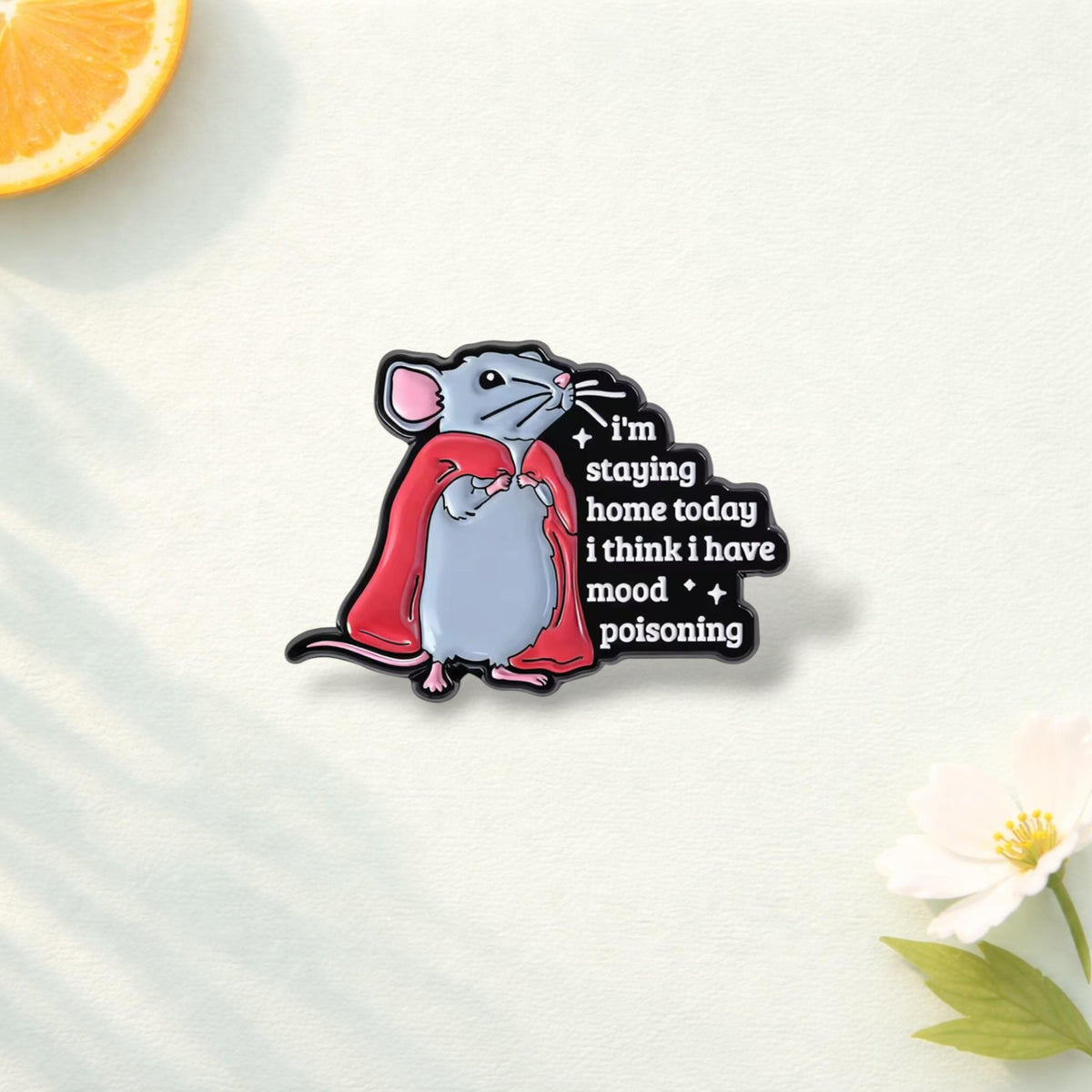 Funny Witch Frog Enamel Pin Cartoon Animal Quote Brooch Mouse Sheep Lapel Badge Jewelry Gift for Friends