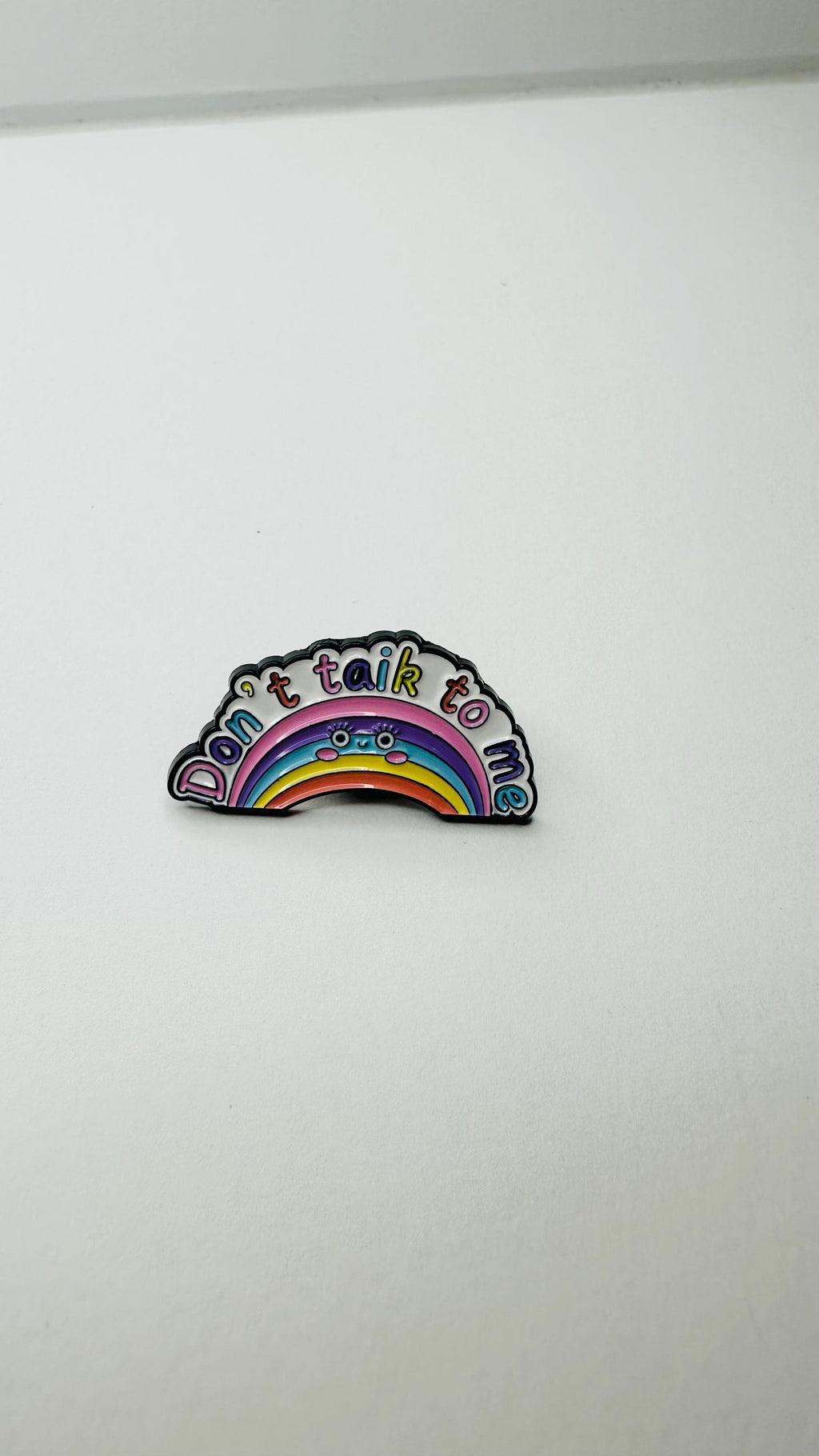 Leave Me Alone Enamel Pin Cartoon Cloud Funny Quote Brooch Lapel Badge Jewelry Gift for Introvert