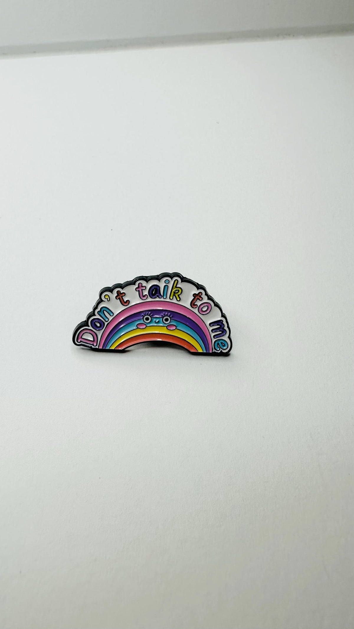 Leave Me Alone Enamel Pin Cartoon Cloud Funny Quote Brooch Lapel Badge Jewelry Gift for Introvert