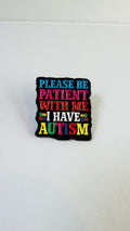 Please Be Patient With Me Enamel Pin – Rainbow Puzzle Mental Health Brooch – Neurodiversity Awareness Lapel Badge – Autism Support Jewelry