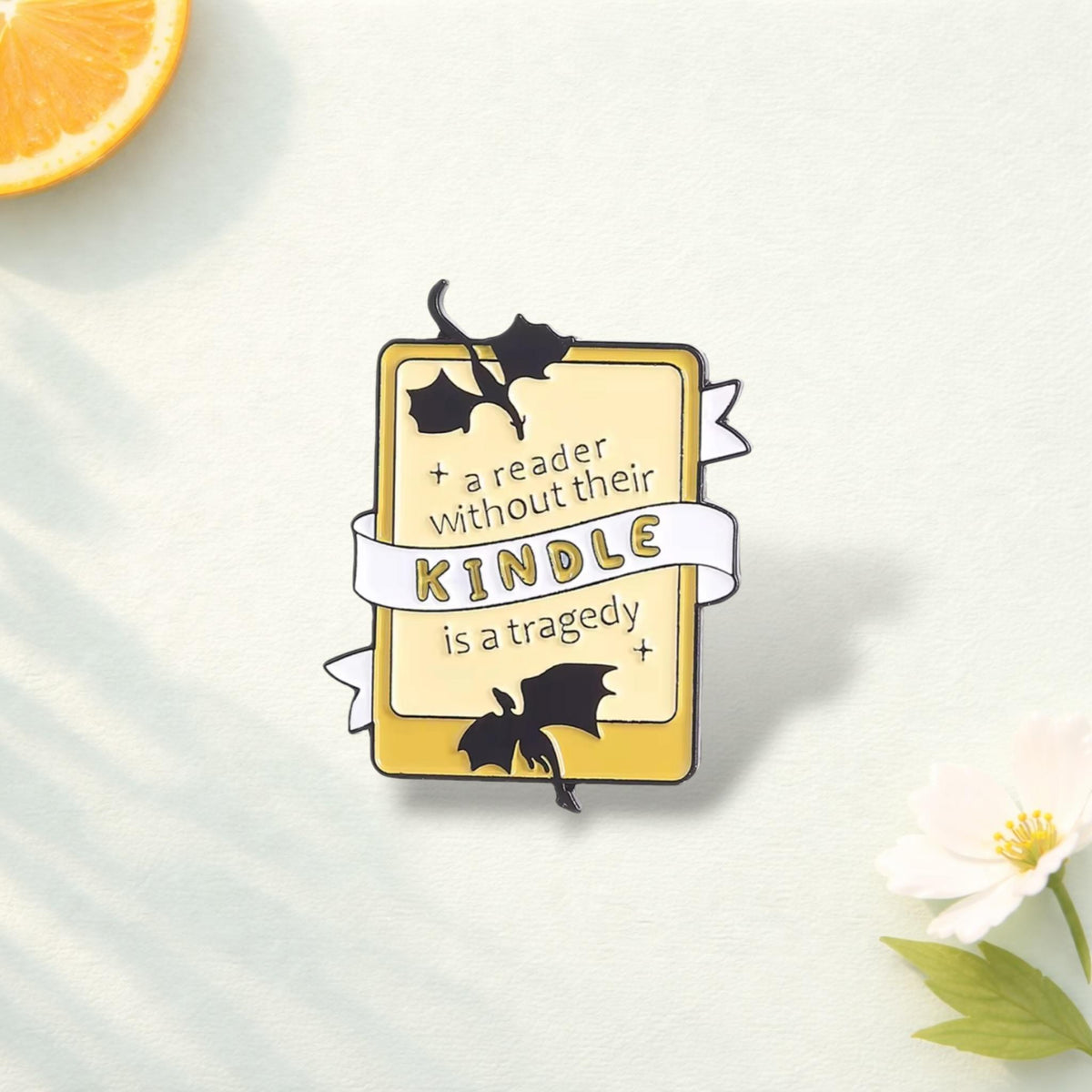Fourth Wing Enamel Pin Set Creative Reading Badge Dragon Book Lover Gift Fantasy Reader Lapel Pin Elegant Accessory Decoration