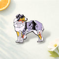 Unique Modern - Art Badge, Whimsical with Dog Motif, Great for Adding a Trendy Touch to Outfits