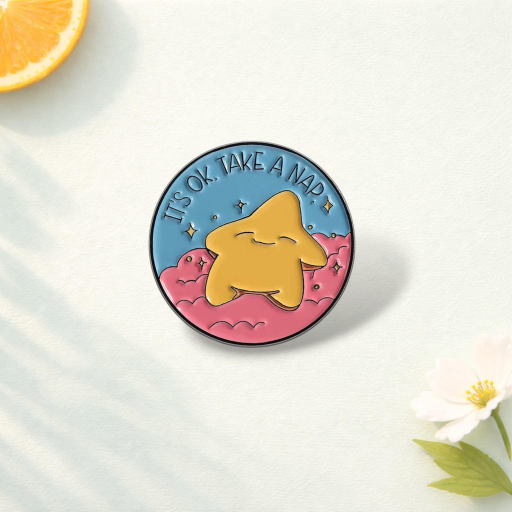 You Are Enough Enamel Pin Motivational Quote Brooch Lapel Badge Jewelry Gift for Friends Colleague Student