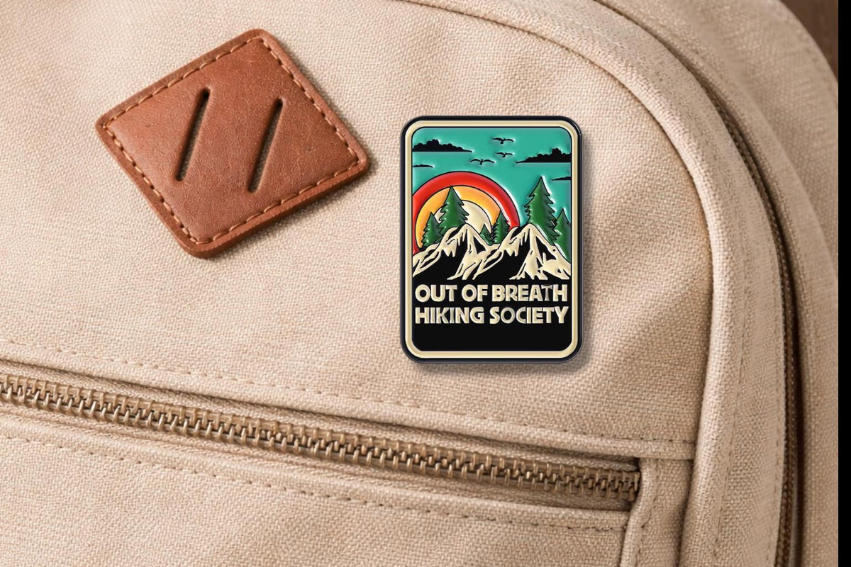 Hiking Adventure Enamel Pin Outdoor Travel Brooch Lapel Badge Motivational Quote Jewelry Gifts for Friends