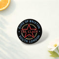 London South Bank Punk Style The Clash Band Brooch Pin Trend Zinc Alloy Simple Brooch For Backpacks Jackets Coats