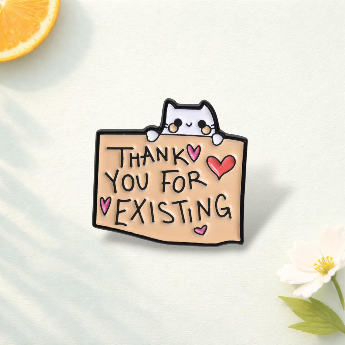 Cute Bear And Cat Enamel Pin Set Animal Lover Gift Inspirational Quote Brooch Kawaii Badge Backpack Decoration Lapel Pin Jewelry