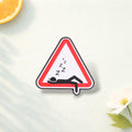 Funny Napping Warning Sign Enamel Pin Sleeping Person Badge Sarcastic Sleep Lover Gift Brooch Backpack Decoration Lapel Pin
