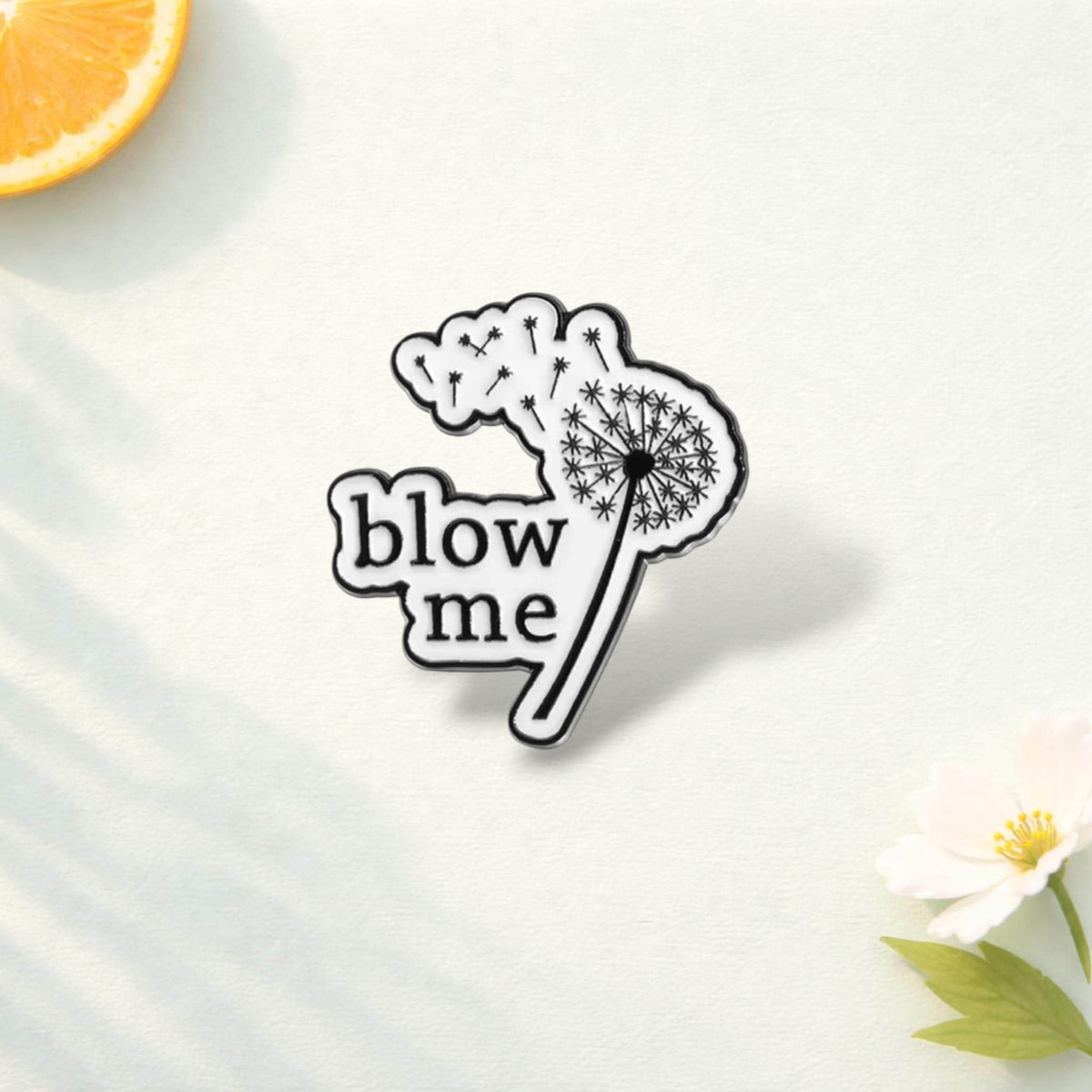 Blow Me Enamel Pin Funny Music Lover Brooch Singer Lyrics Lapel Badge Melody Song Fan Gift Musician Jacket Backpack Pin
