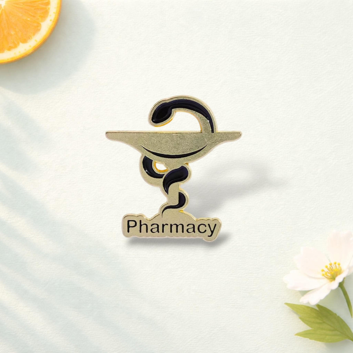 Medical Caduceus Enamel Pin Dentist Nurse Vet Pharmacy Symbol Brooch Lapel Badge Jewelry Gift for Friends