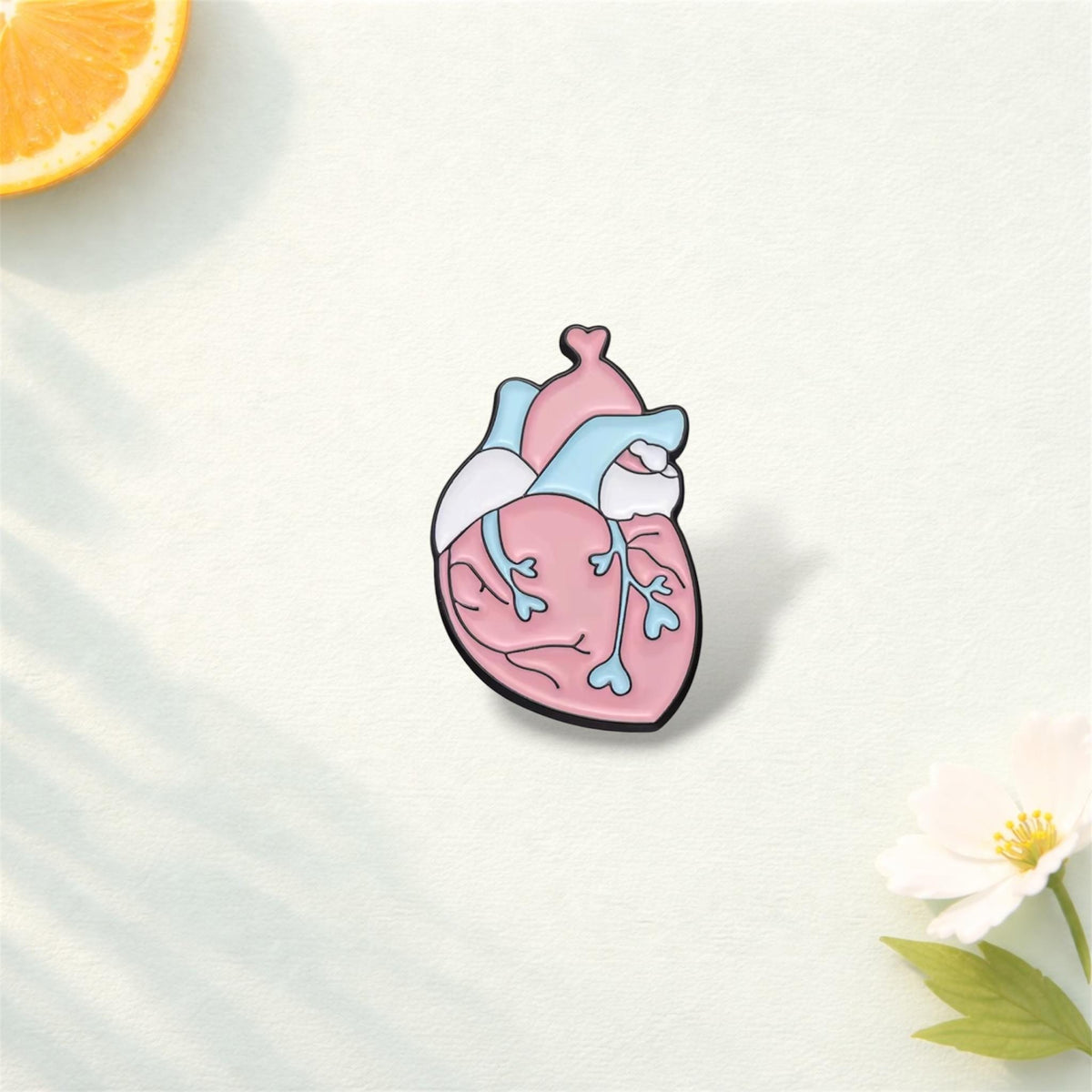 Genderless Heart Enamel Pin – “Trans Rights Are Human Rights” Brooch – LGBTQ+ Pride Lapel Badge for Backpack & Clothes