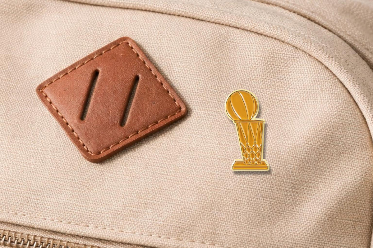 Whimsical Basketball Enamel Pin Funny Sports Player Trophy Love Sign Brooch Athletic Gift Lapel Badge Jewelry