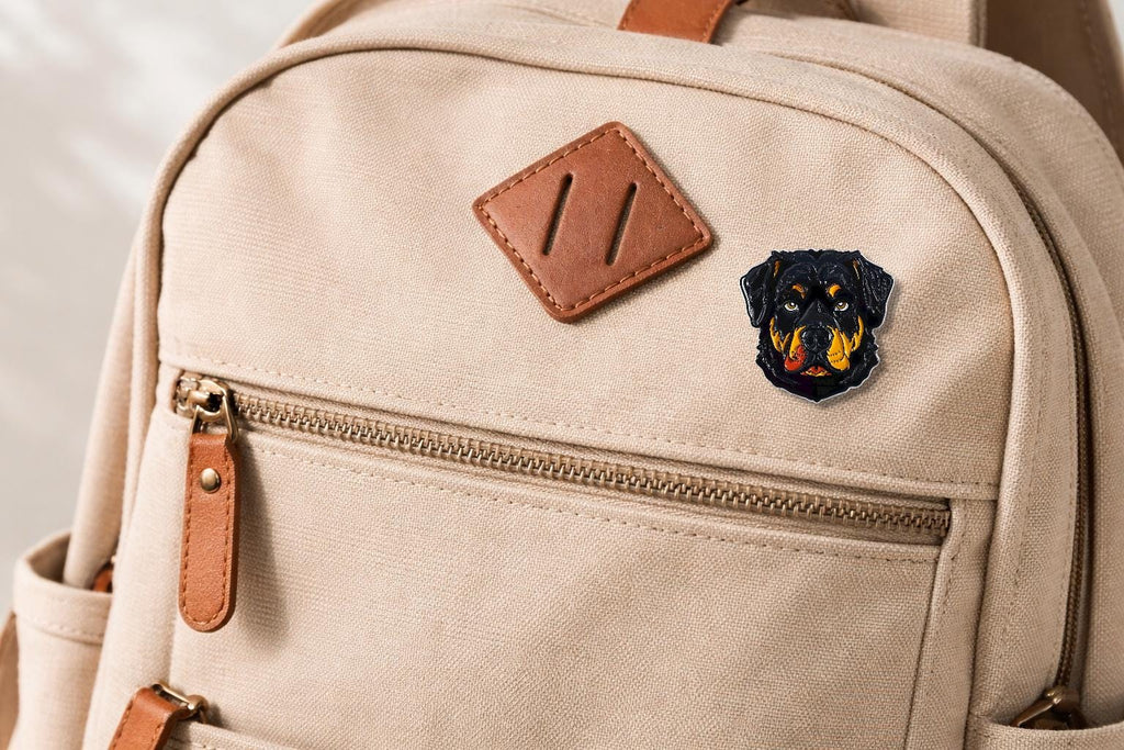 Rottweiler dog Enamel Pin Cute Guard Dog Cartoon Animal Brooch Lapel Badge Jewelry Gifts