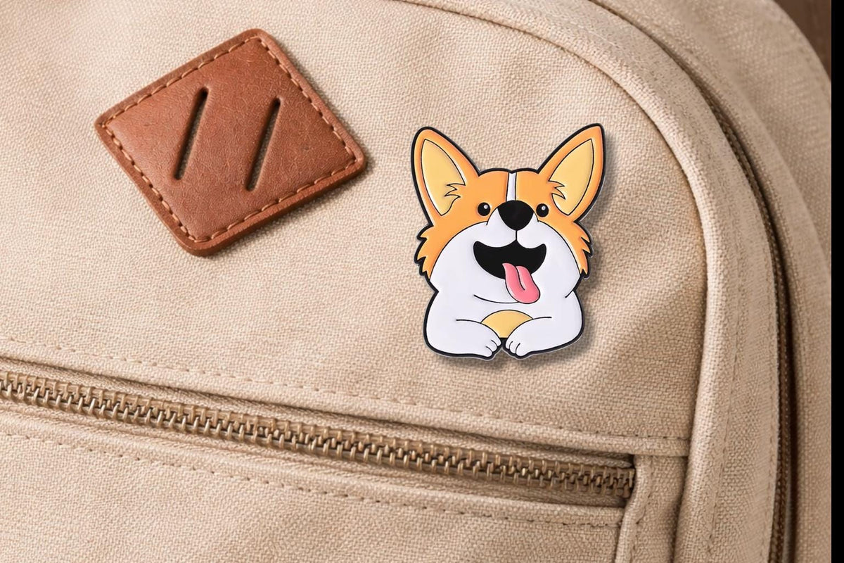 Cute Dog Enamel Pin Cartoon Border Collie Husky Golden Retriever Brooch Animal Lover Gift Pet Badge Lapel Pin Jewelry