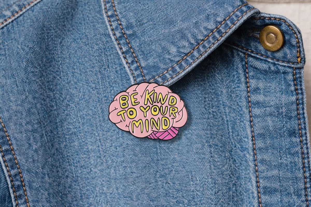 You Are Worthy Enamel Pins Flower Heart Glasses Custom Lapel Badge Shirt Collar Brooches Clothes Backpack Accessories Jewelry