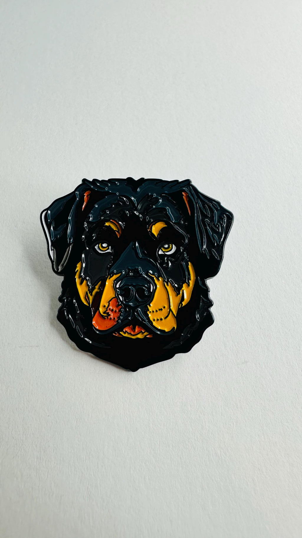 Rottweiler dog Enamel Pin Cute Guard Dog Cartoon Animal Brooch Lapel Badge Jewelry Gifts