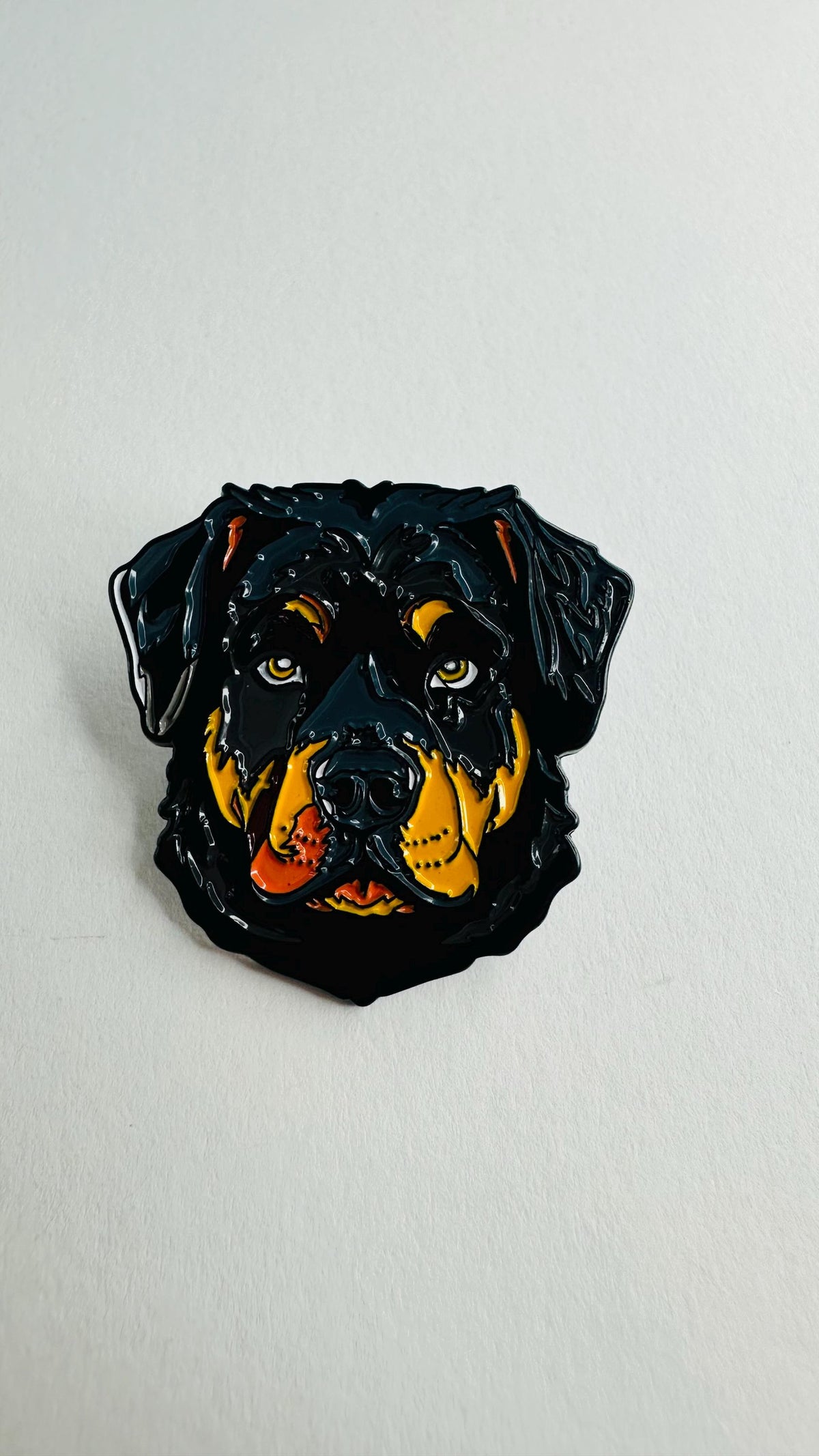 Rottweiler dog Enamel Pin Cute Guard Dog Cartoon Animal Brooch Lapel Badge Jewelry Gifts