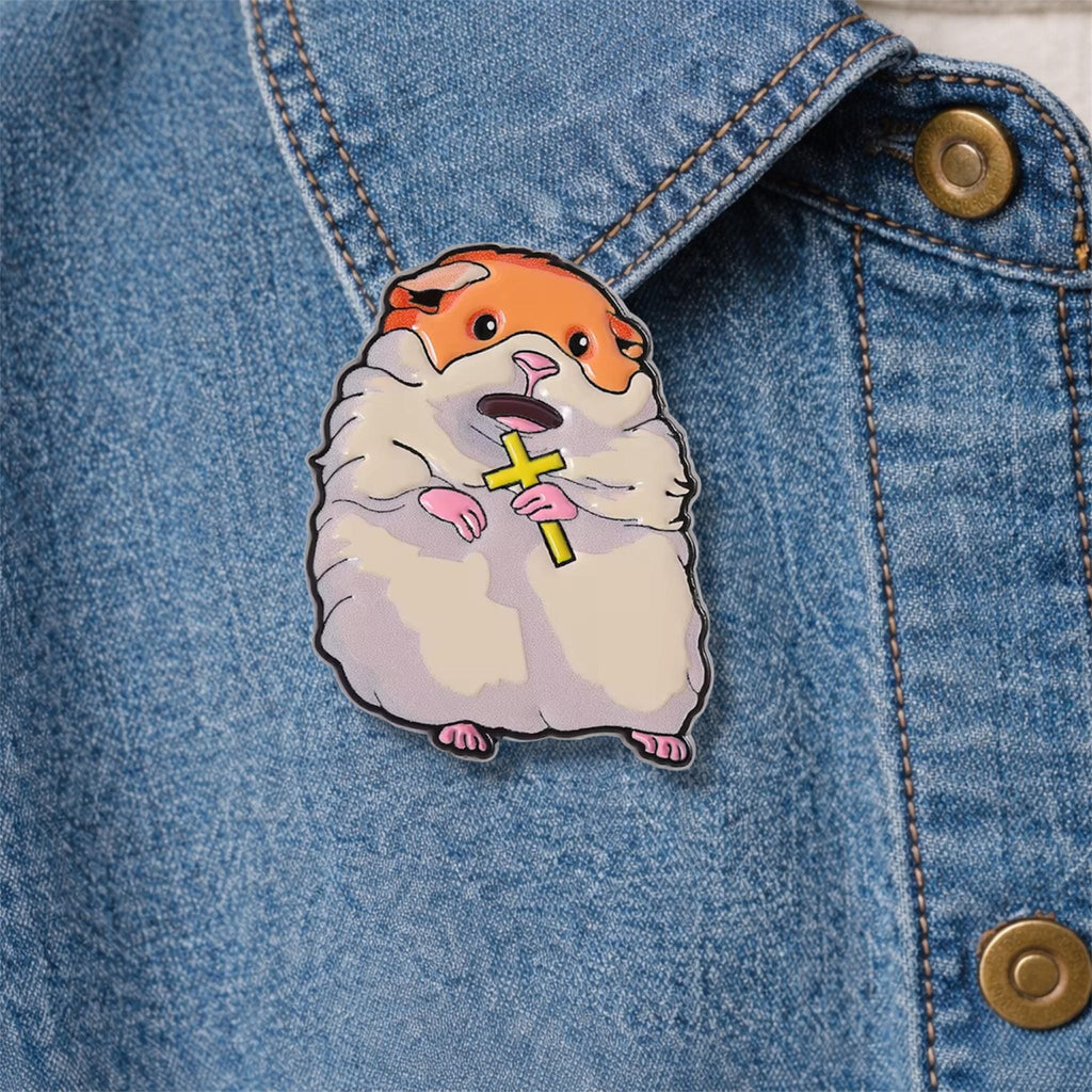 Screaming Possum Enamel Pin Funny Cartoon Animal Brooch Lapel Badge Jewelry Gift for Friends