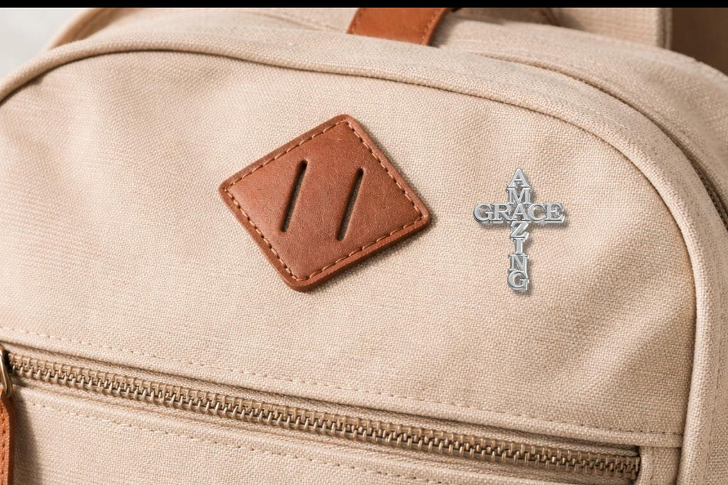 Christian Cross Enamel Pin – Jesus Religious Heart Symbol Brooch – Faith Inspirational Lapel Badge – Catholic & Christian Gift Jewelry