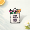 Cute Positive Quote Enamel Pin "Every Day Is a Fresh Start" Brooch for Clothes Bags
