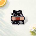 Lights Will Guide You Home Enamel Pin Music Quote Lyric Brooch Song Inspired Lapel Badge Jewelry Gift for Friends