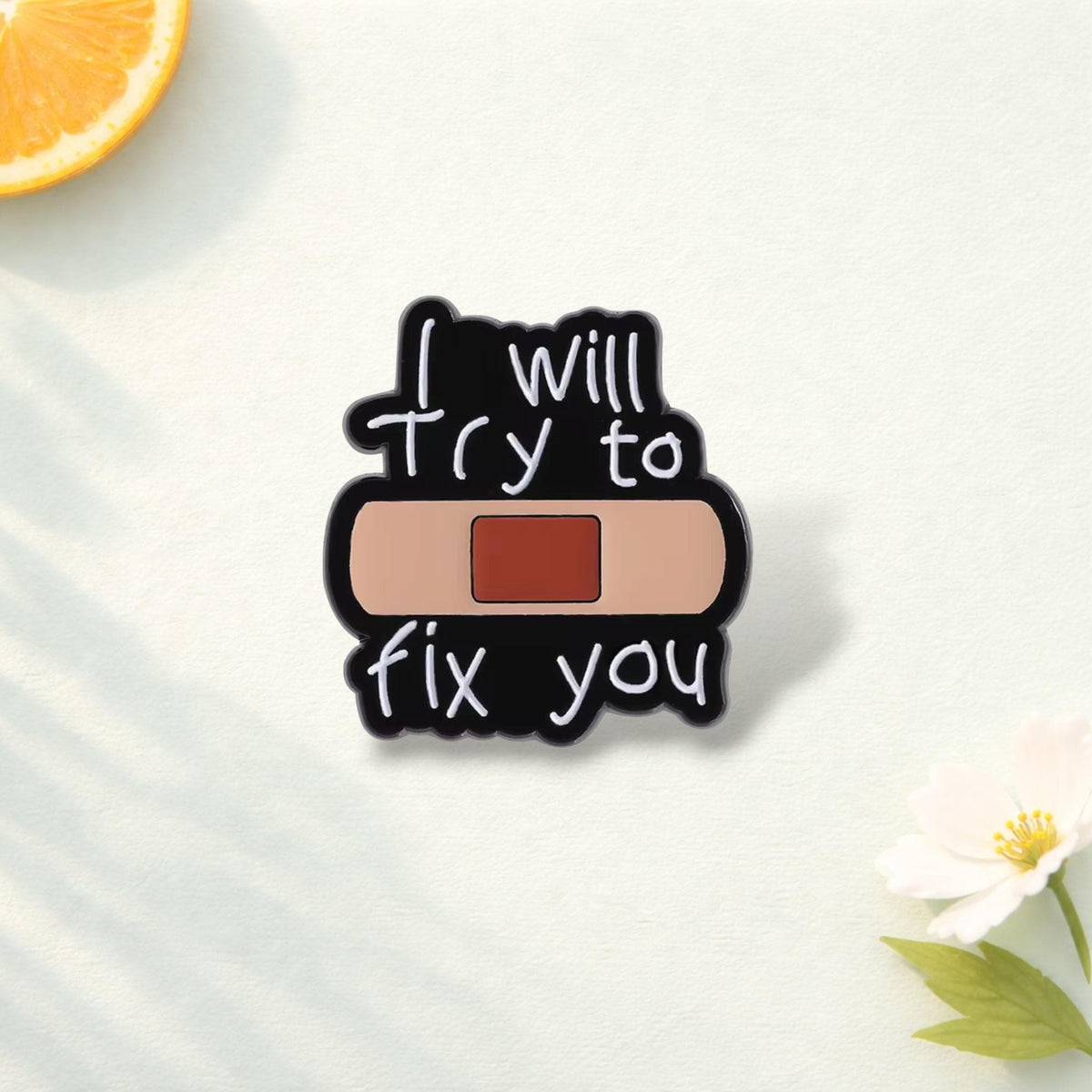 Lights Will Guide You Home Enamel Pin Music Quote Lyric Brooch Song Inspired Lapel Badge Jewelry Gift for Friends