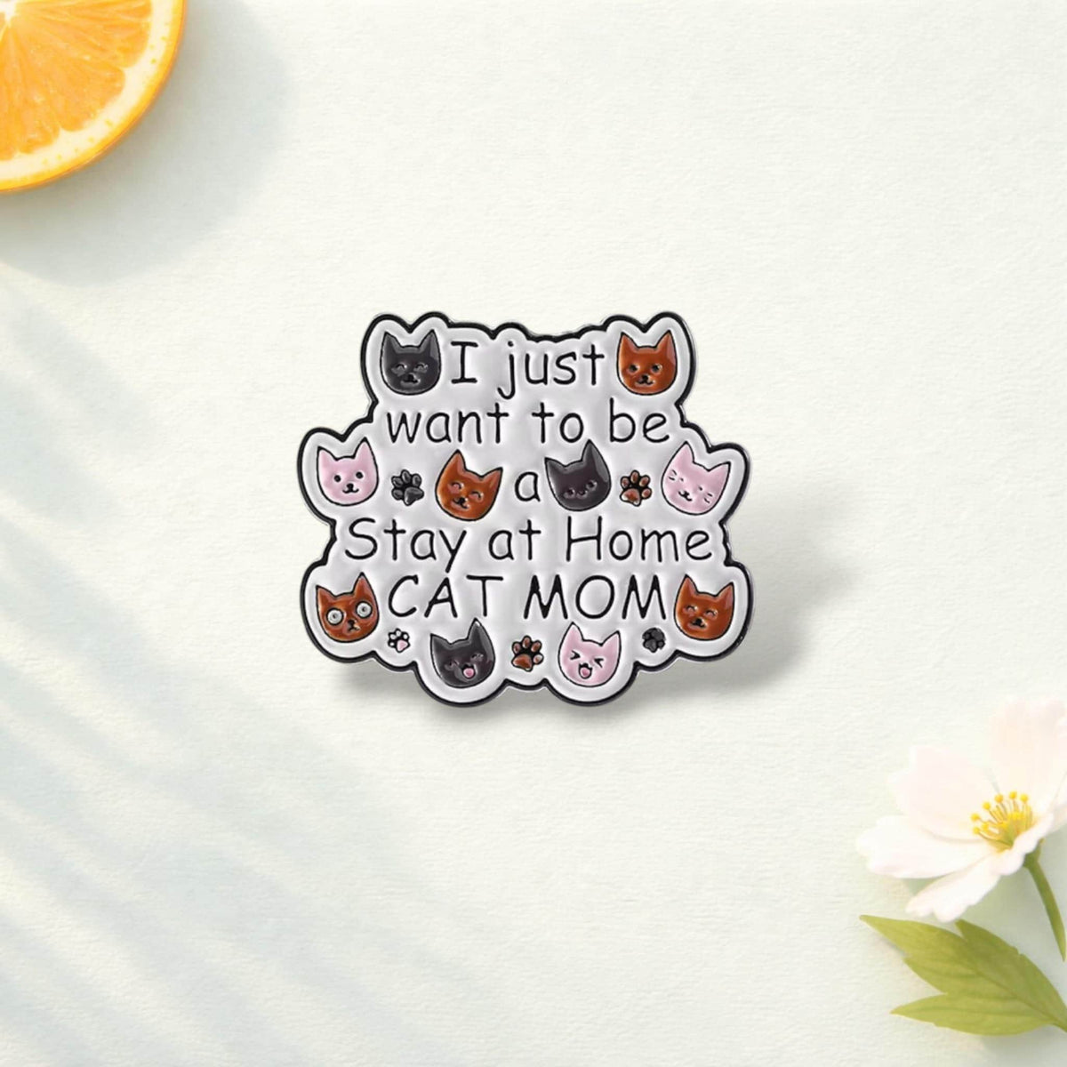 Cute Catpuccino Coffee Cat Enamel Pin Funny Kitty Animal Brooch Lapel Badge Jewelry Gift for Friends
