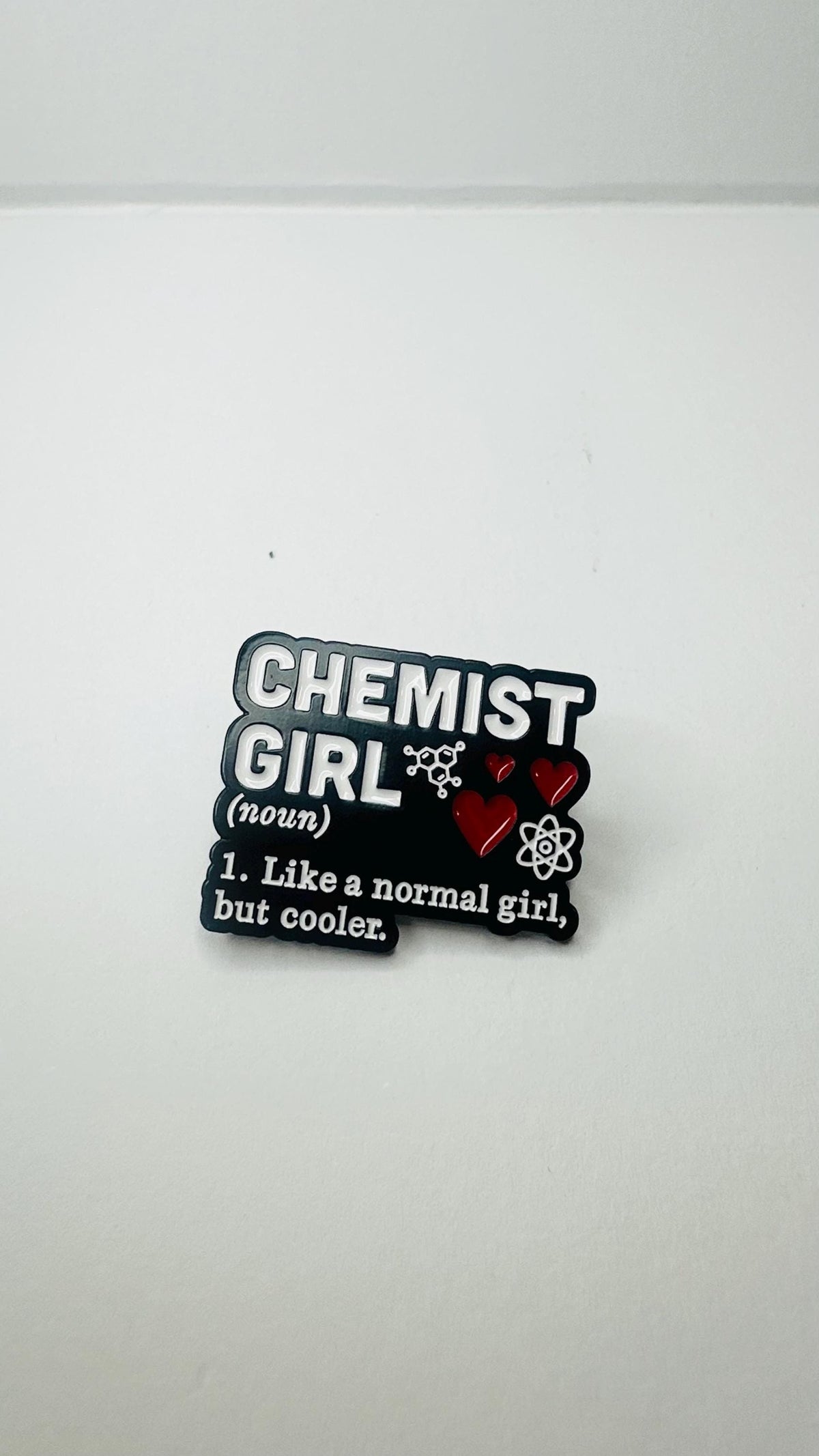 Chemical Structure Enamel Pin – “Science Is in My Genes” Custom Funny Brooch – Lapel Badge Science Jewelry Gift for Friends