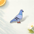 Funny Fat Pigeon Enamel Pin Cute Bird Animal Brooch Lapel Badge Jewelry Backpack Accessories Gift for Friends