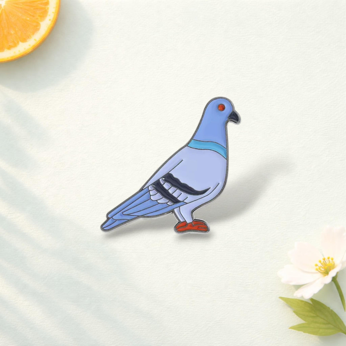 Funny Fat Pigeon Enamel Pin Cute Bird Animal Brooch Lapel Badge Jewelry Backpack Accessories Gift for Friends