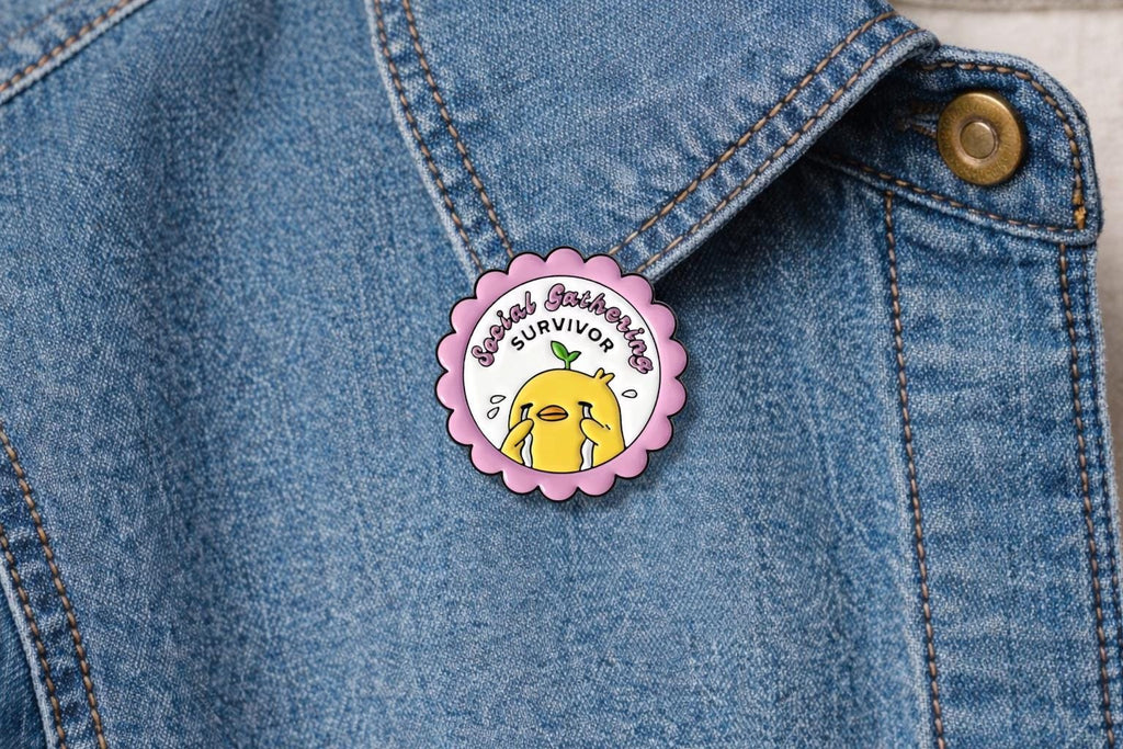 Sorry My Social Anxiety Says No Enamel Pins Social Introvert Quote Brooch Lapel Badge Jewelry Gift