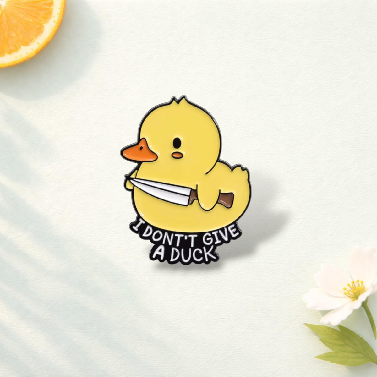 Cartoon Yellow Duck Enamel Pin Cowboy Duck Chick Funny Creative Brooch Lapel Badge Jewelry Gift for Animal Lovers Backpack Pin