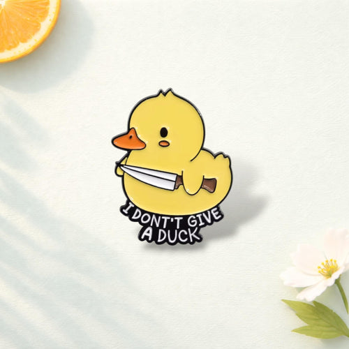 Cartoon Yellow Duck Enamel Pin Cowboy Duck Chick Funny Creative Brooch Lapel Badge Jewelry Gift for Animal Lovers Backpack Pin