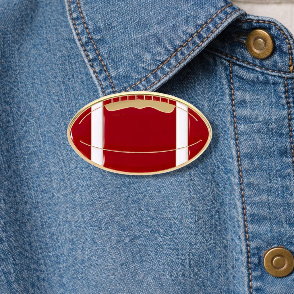 American Football Rugby Duck Enamel Pin Cartoon Duck With Flag Go Team Brooch Backpack Lapel Badge Jewelry