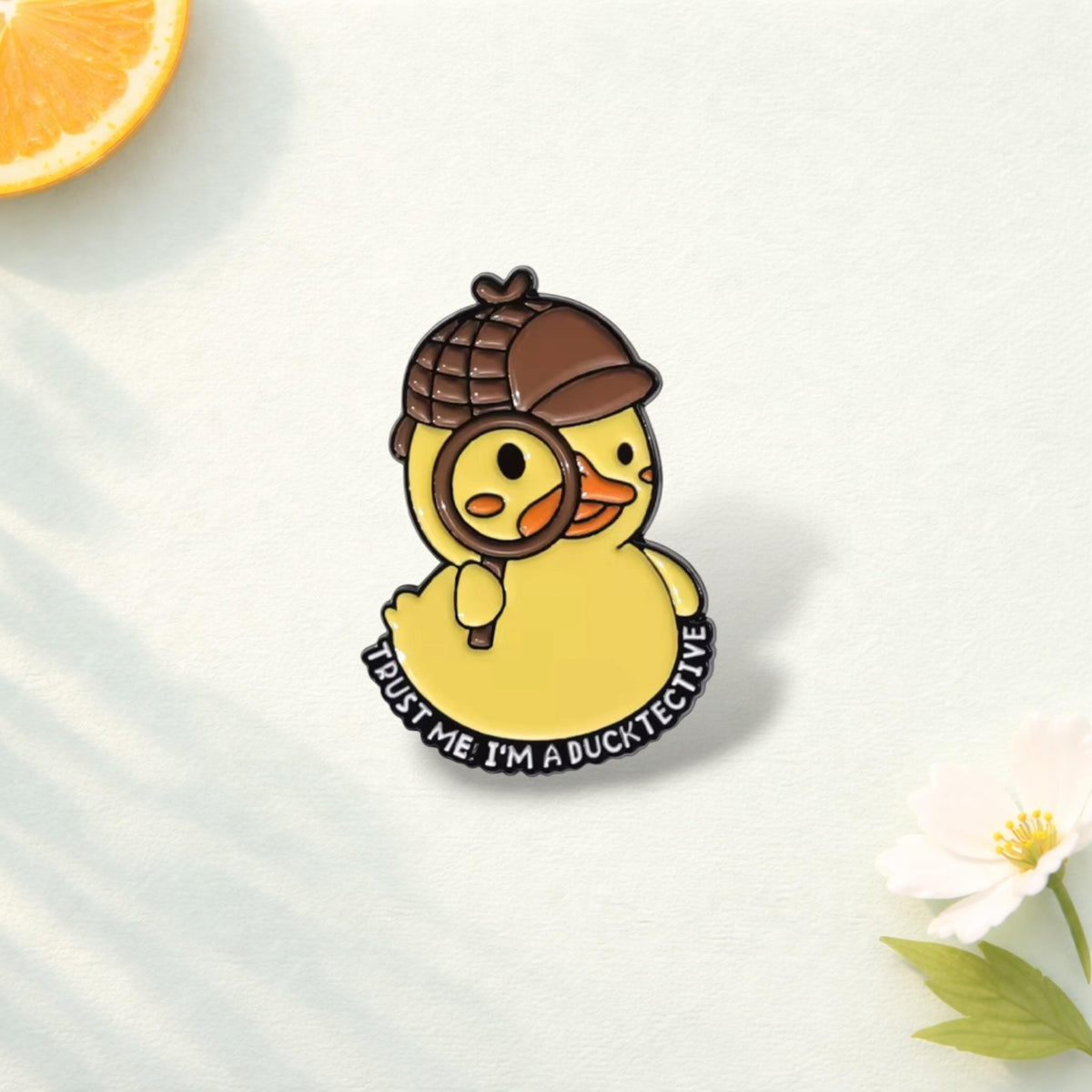 Cartoon Yellow Duck Enamel Pin Cowboy Duck Chick Funny Creative Brooch Lapel Badge Jewelry Gift for Animal Lovers Backpack Pin