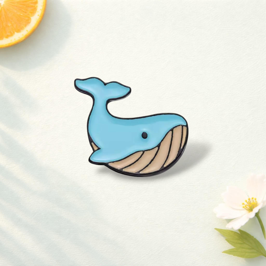 Animal Enamel Pins Whale Shark Cat Octopus Brooch Set Lapel Badge Hat Backpack Custom Accessories Gift for Women and Children