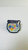 Neurodiversity Mixed Feelings Enamel Pin – Cute ADHD Cat Brooch – Mental Health Emotion Lapel Badge – Kawaii Support Jewelry Gift
