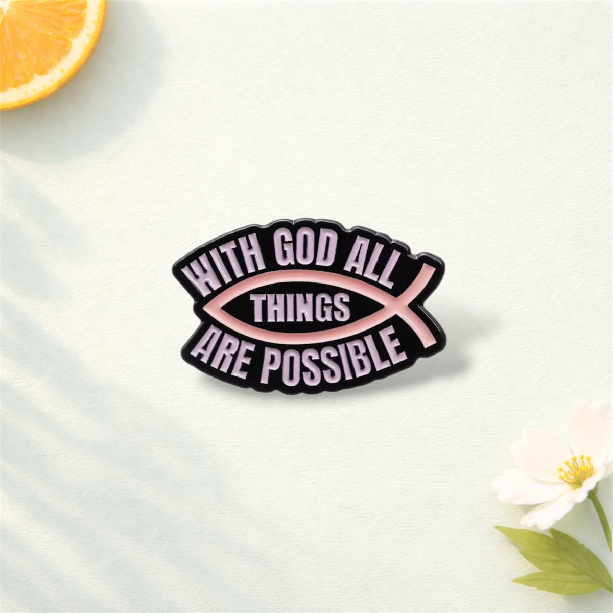 Child of God Enamel Pins Christian Faith Brooch Holy Spirit Quote Badge Jewelry Gift for Religious Friends