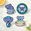 One Hundred Percent Certified Koala ty Pun Enamel Pins Cute Animal Koala Tea Brooch Lapel Badge Jewelry Gift