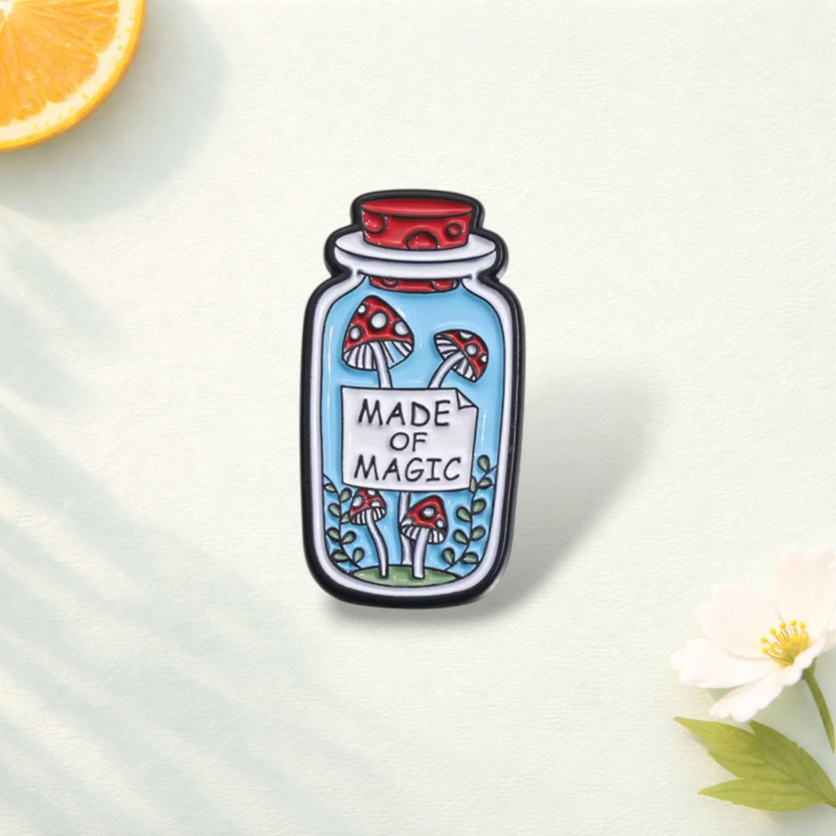 Drink Up Magic Potion Enamel Pins Wonder Dream Mushroom Bottle Made Of Lapel Pin Badge Metal Brooches Clothes Backpack Jewelry