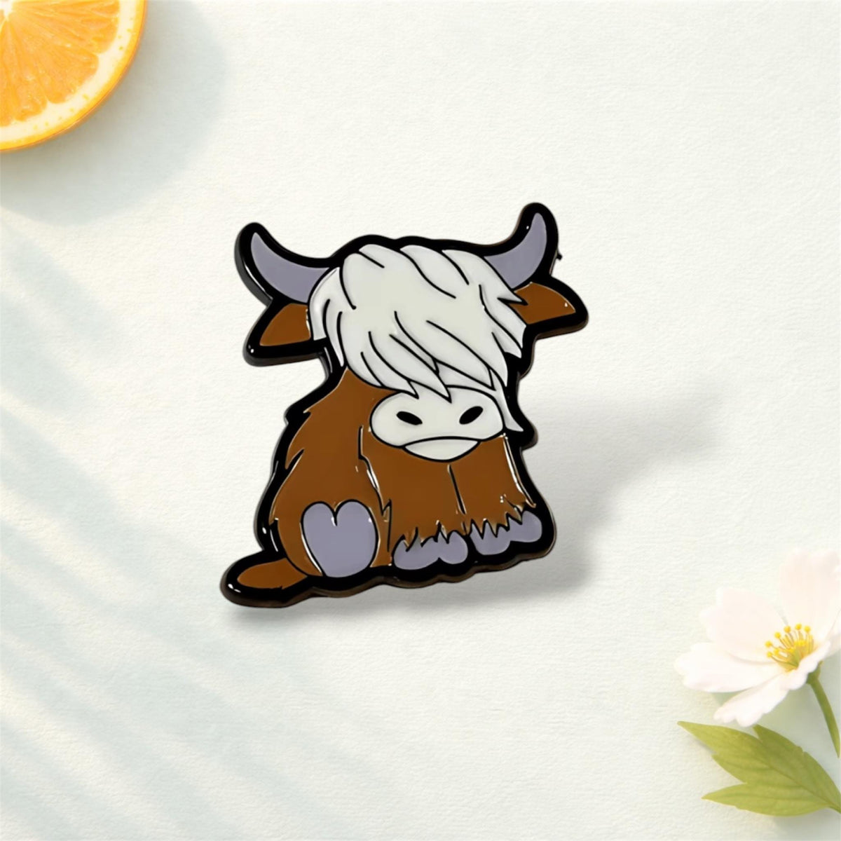 Animal Enamel Pin Wolf Tiger Horse Cow Brooch Cartoon Gothic Punk Lapel Pin Cute Wildlife Jewelry Backpack Hat Jacket Gift for Animal Lovers